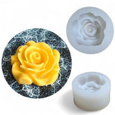 Molde Silicona Suave Rosa 3D Abierta